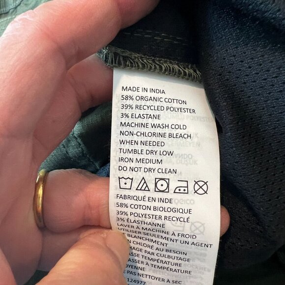 prAna Men's Double Peak E-Waist SMALL/ 8"L Hiking Short in Cargo Green - Picture 4 of 6